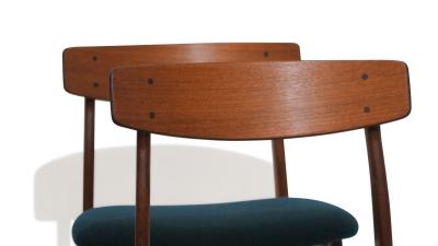 Six Danish Teak Dining Chairs