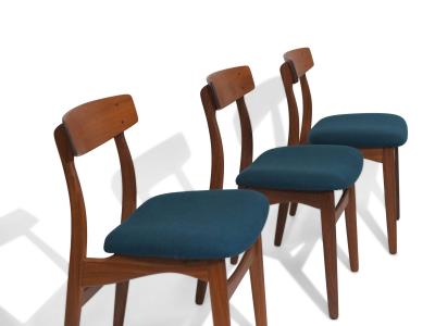 Six Danish Teak Dining Chairs