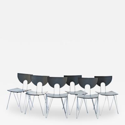 Six Kusch Walter Leeman Stackable Side Chairs