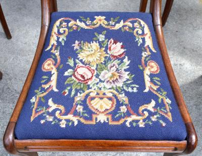 Six Philadelphia Klismos Dining Chairs