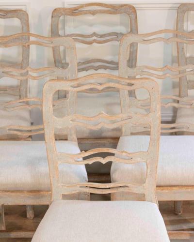 Six Smiling Chairs Circa 1800