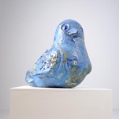 Sizable Mythical Mermaid Ceramic Sculpture Siren by Sakari Kannosto 2022