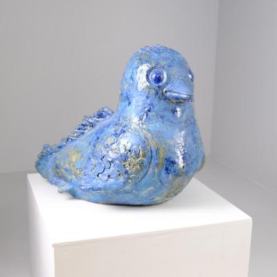 Sizable Mythical Mermaid Ceramic Sculpture Siren by Sakari Kannosto 2022