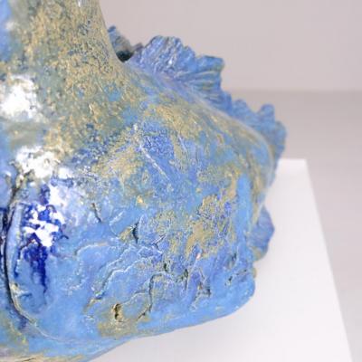 Sizable Mythical Mermaid Ceramic Sculpture Siren by Sakari Kannosto 2022