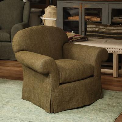Skirted English Club Chair