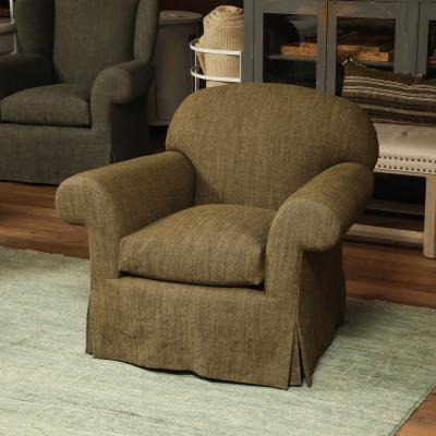 Skirted English Club Chair