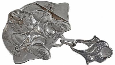 Skonvirke Jasper Silver Brooch