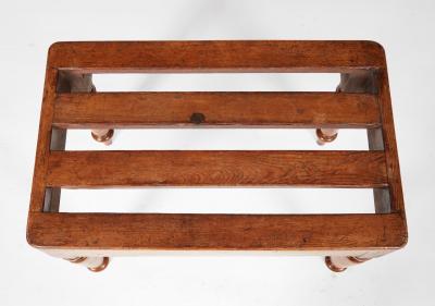 Slatted Luggage Bench