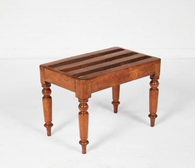 Slatted Luggage Bench