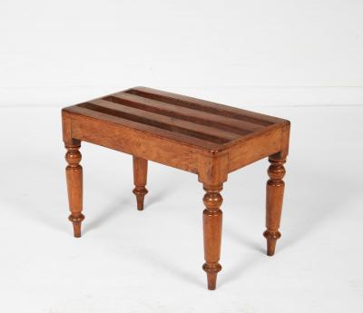 Slatted Luggage Bench