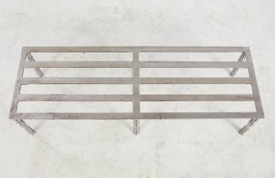 Slatted Six Leg Steel Luggage Stand