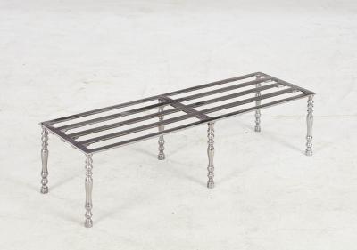 Slatted Six Leg Steel Luggage Stand