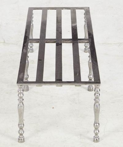 Slatted Six Leg Steel Luggage Stand