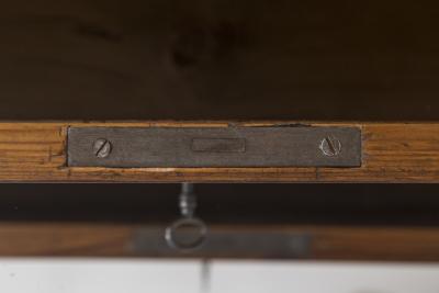 Sleek Biedermeier Two Drawer Walnut Chest