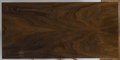 Sleek Biedermeier Two Drawer Walnut Chest