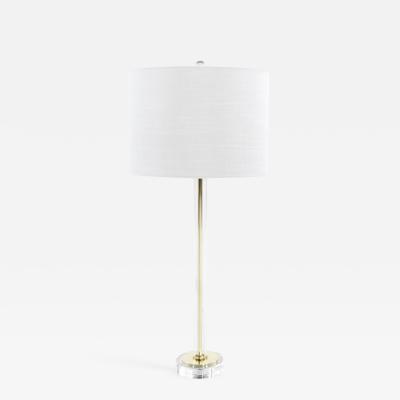 sleek brass table lamp