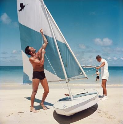 Slim Aarons Boating In Antigua 20 16 stock print