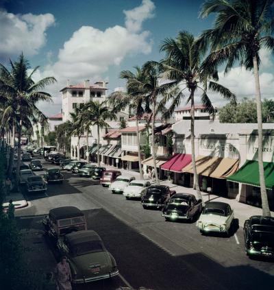 Slim Aarons Palm Beach Street