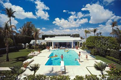 Slim Aarons Pool In Palm Beach