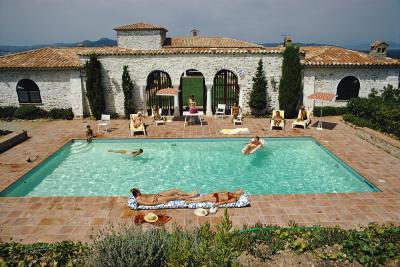 Slim Aarons Pool In St Tropez