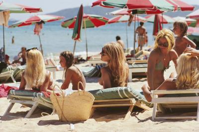 Slim Aarons Saint Tropez Beach