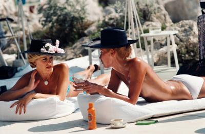 Slim Aarons Sunbathing In Antibes