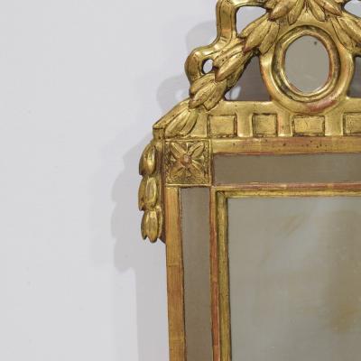 Small 18 19th Century French Giltwood Louis XVI Style Mirror
