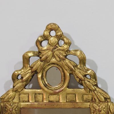 Small 18 19th Century French Giltwood Louis XVI Style Mirror