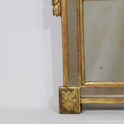 Small 18 19th Century French Giltwood Louis XVI Style Mirror