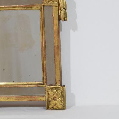 Small 18 19th Century French Giltwood Louis XVI Style Mirror