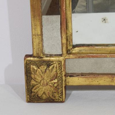 Small 18 19th Century French Giltwood Louis XVI Style Mirror