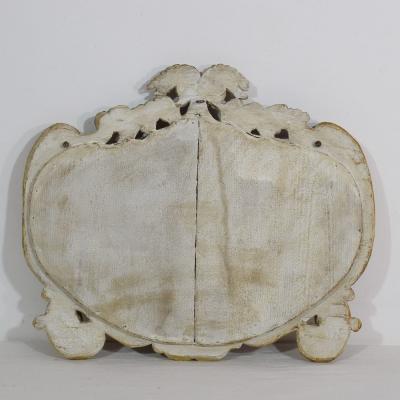 Small 18th Century Italian Carved Giltwood Baroque Mirror