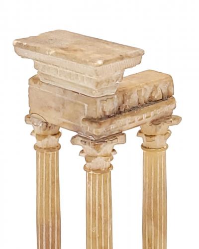 Small 19th Century Model of Columns at Roman Forum
