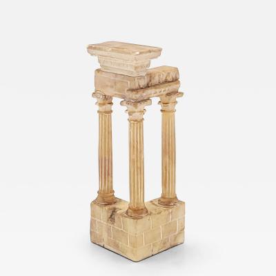 Small 19th Century Model of Columns at Roman Forum