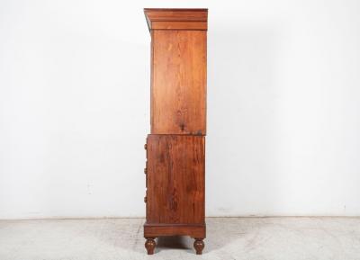 Small 19thC English Pine Linen Press