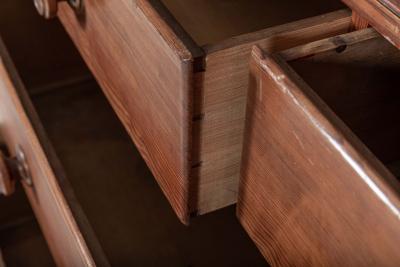 Small 19thC English Pine Linen Press