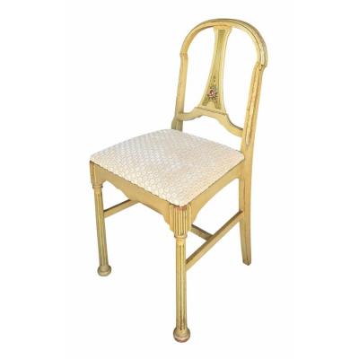 Small Antique French Painted Side Chair