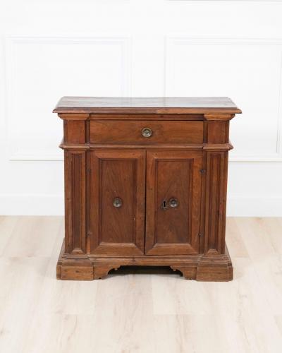 Small Antique Solid Wood Sideboard From The 18th Century Tuscany