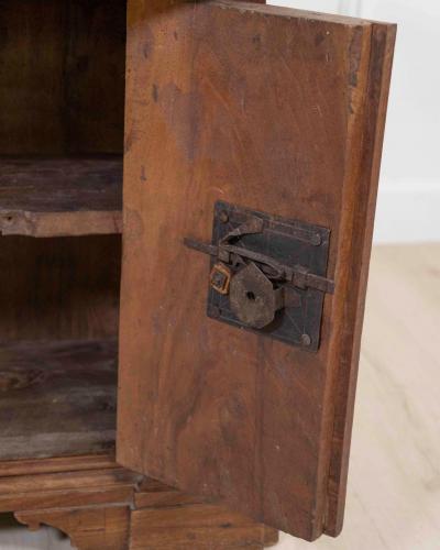 Small Antique Solid Wood Sideboard From The 18th Century Tuscany