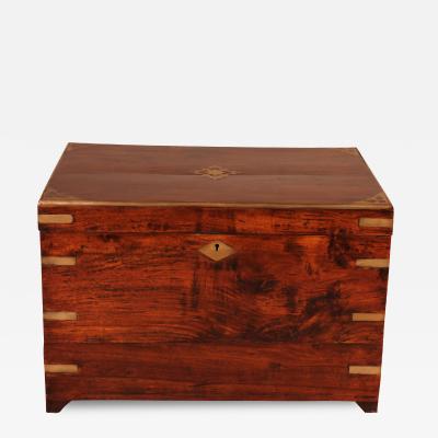 Small Campaign Chest In Camphor 19 Century