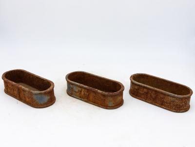 Small Cast Iron Oval Planter France Early 20th C 