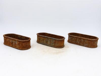 Small Cast Iron Oval Planter France Early 20th C 