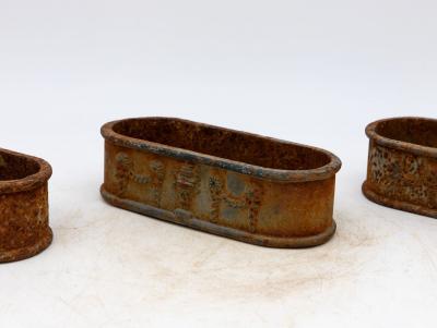 Small Cast Iron Oval Planter France Early 20th C 