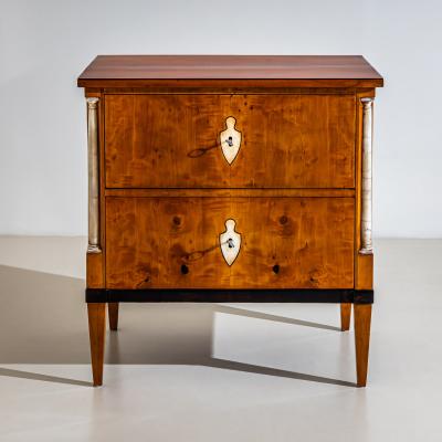 Small Chest of Drawers with Marble Columns Southern Germany circa 1810 1820