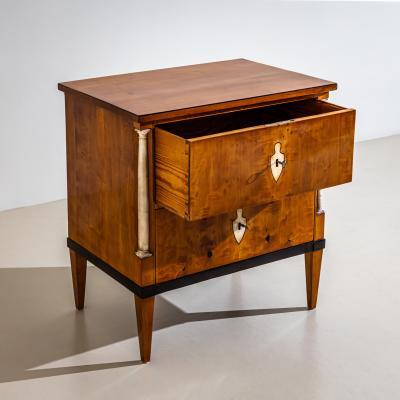 Small Chest of Drawers with Marble Columns Southern Germany circa 1810 1820