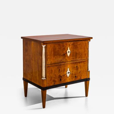 Small Chest of Drawers with Marble Columns Southern Germany circa 1810 1820