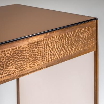 Small Desk with Glass Sides Italy Mid 20th Century