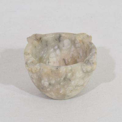 Small French 18th 19th Century Alabaster Mortar
