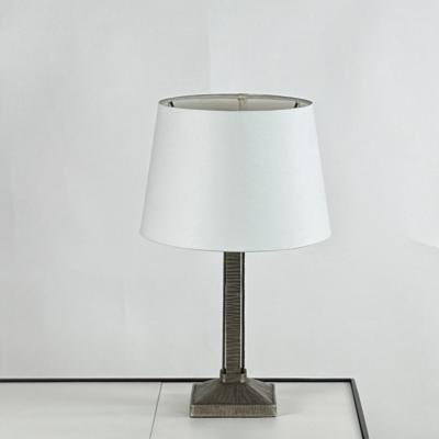 Small French Art Deco Wrought Iron Lamp by Henri Fournet