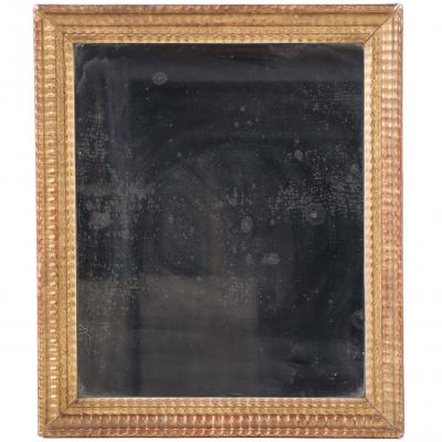 Small French Giltwood Mirror Late 19th C